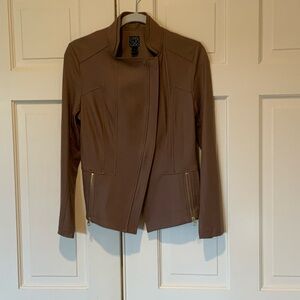 Clara Sun Woo Liquid Leather Taupe Jacket